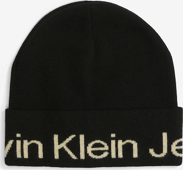 Calvin Klein Jeans Mütze mit Schal in Schwarz