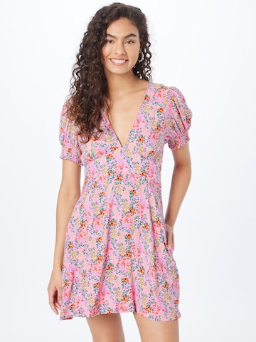 Louche Summer Dress 'MERLE' in Pink: front