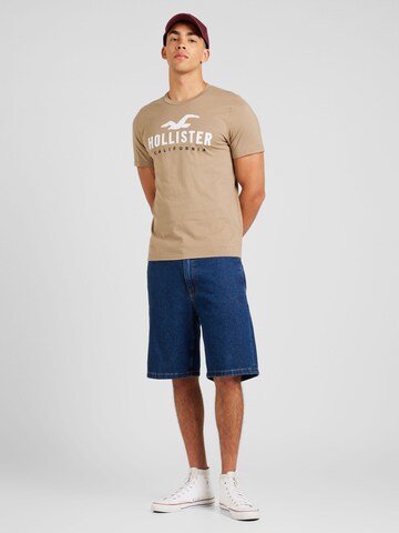 T-Shirt HOLLISTER en marron