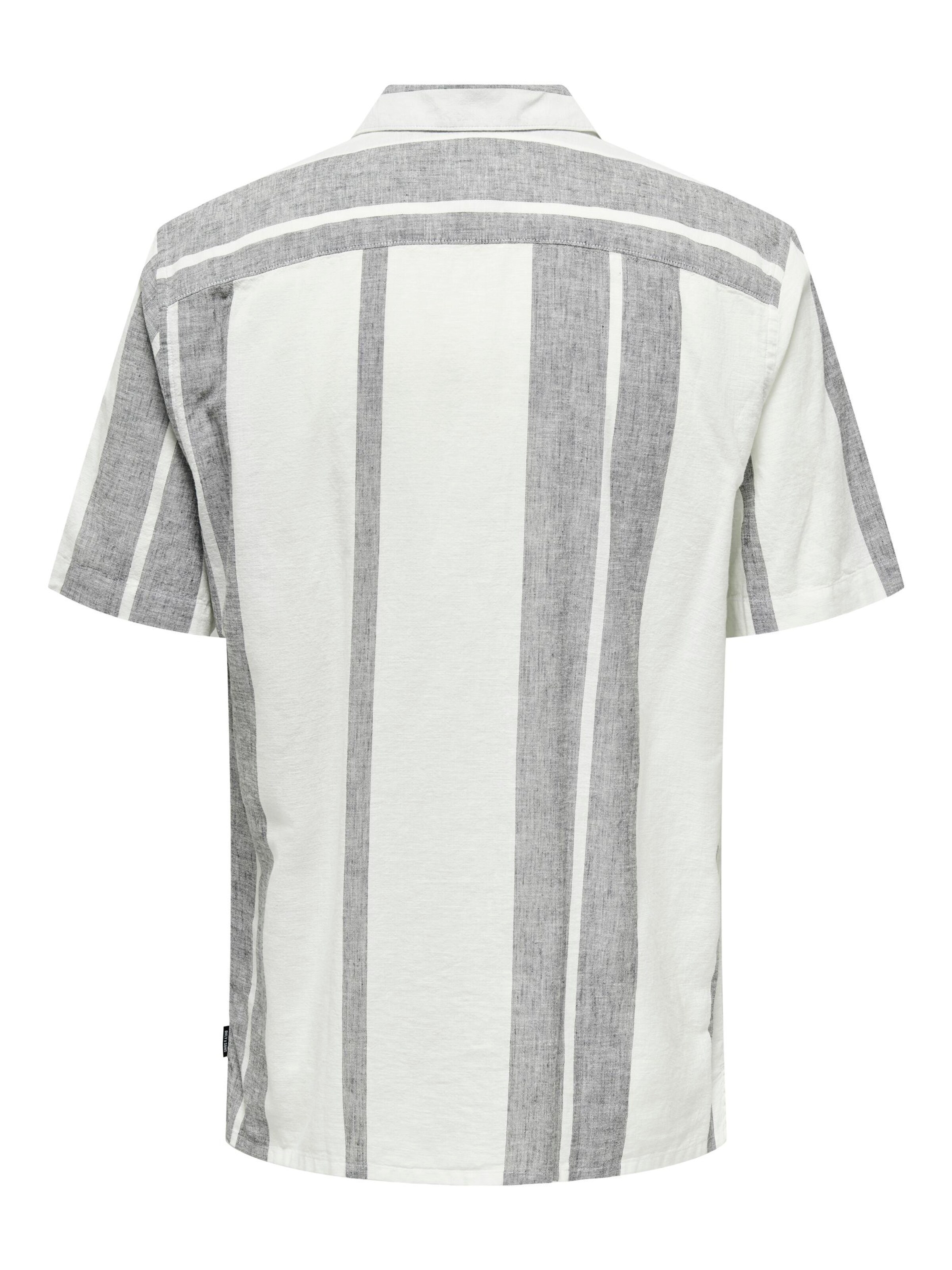 Coupe regular Chemise 'Caiden' Only & Sons en blanc