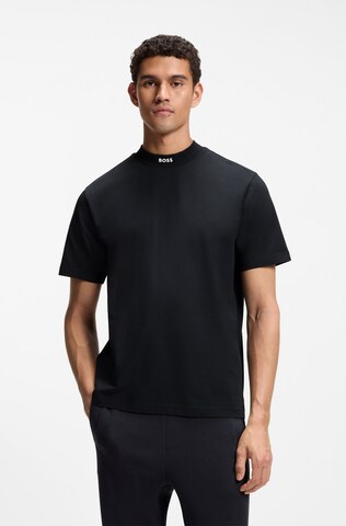 BOSS T-Shirt 'Collar' in Schwarz: Vorderseite