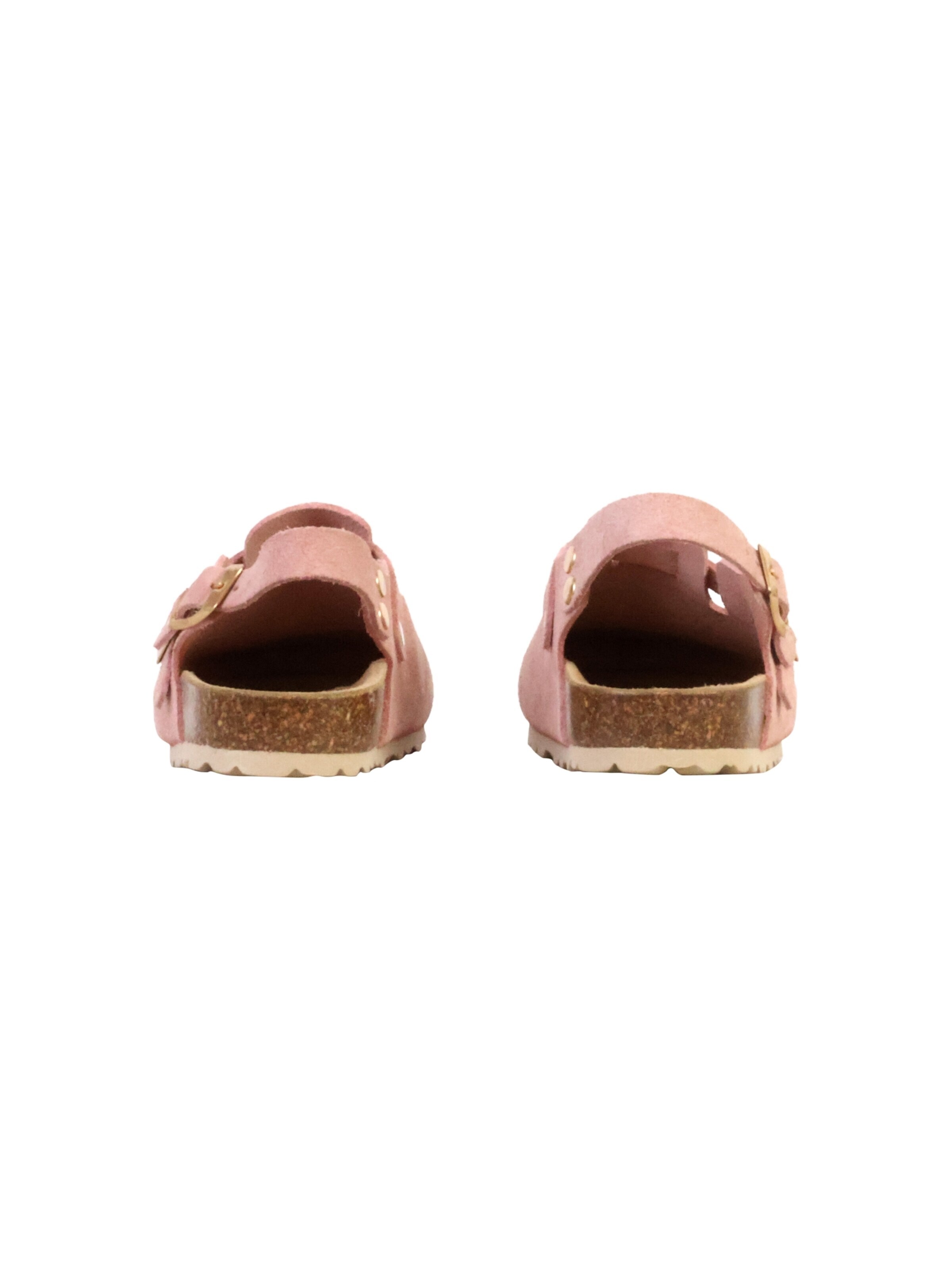 Pantoufle 'Kinder-Pantolette aus Leder Noga Boreali BS Edge' The Divine Factory en rose