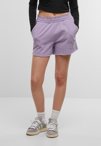 Wide Leg Pantalon Felicious en violet : devant