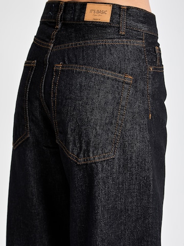 IT'S BASIC Loosefit Jeans 'Loose Mid Rise Jeans (Lenght 30)' in Blauw