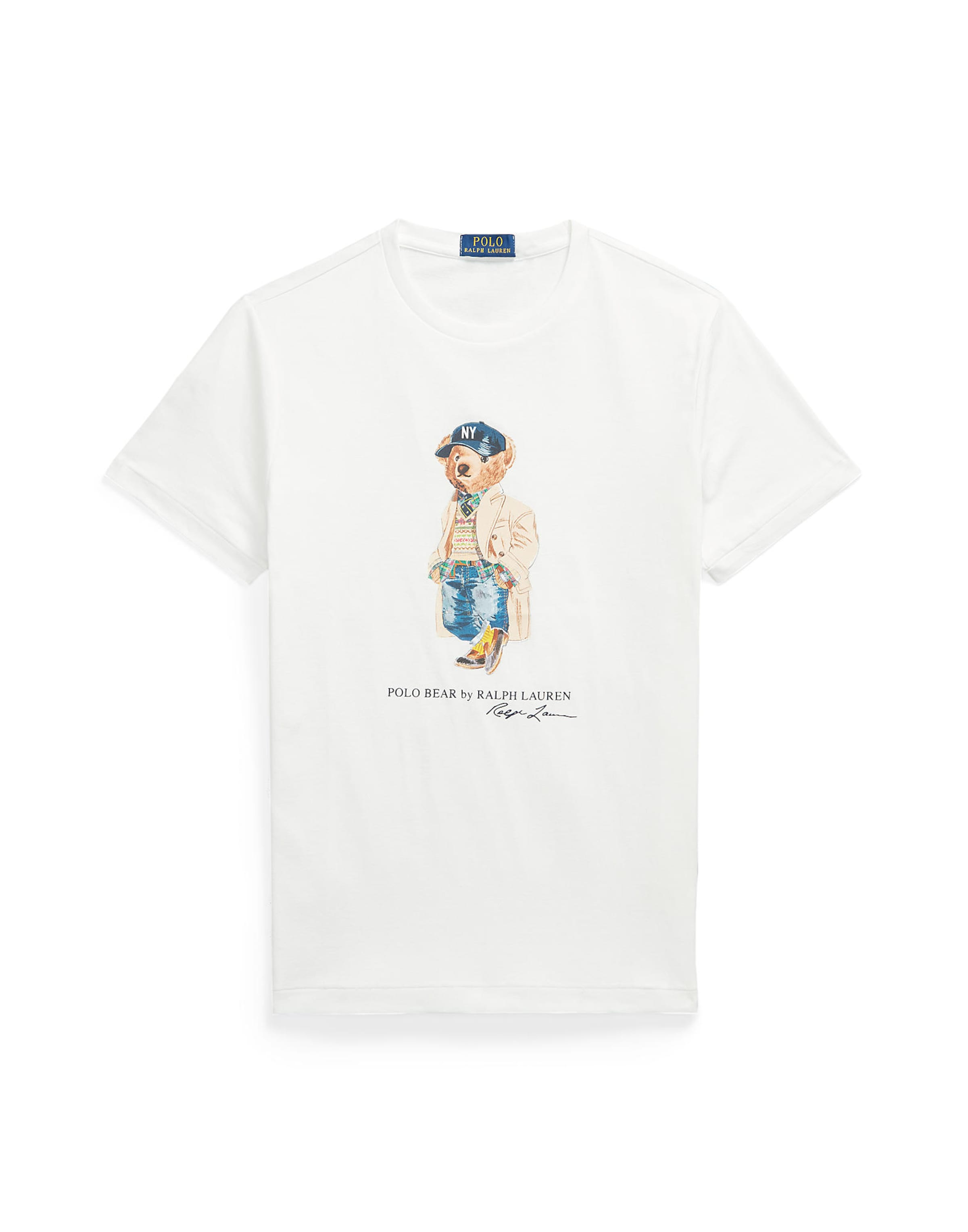 balts Polo Ralph Lauren T-Krekls: no priekšpuses