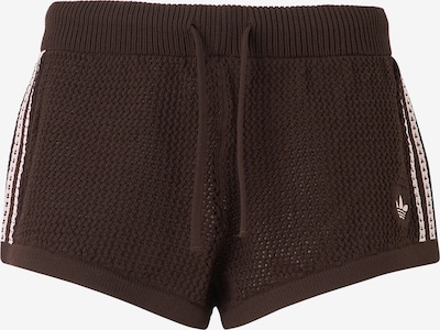 ADIDAS ORIGINALS Pantalón en 34 en chocolate / blanco, Vista del producto