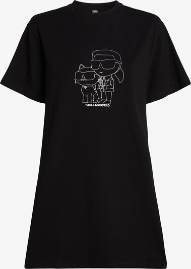 Karl Lagerfeld Spavaćica košulja u crna / bijela, Pregled proizvoda