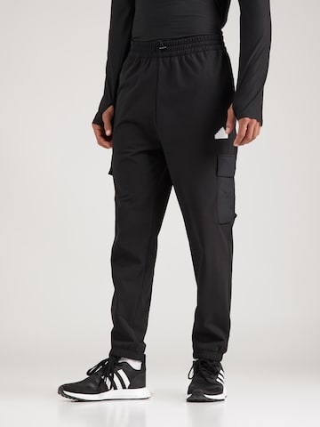 ADIDAS SPORTSWEAR Regular Sportbroek 'City Escape' in Zwart: voorkant