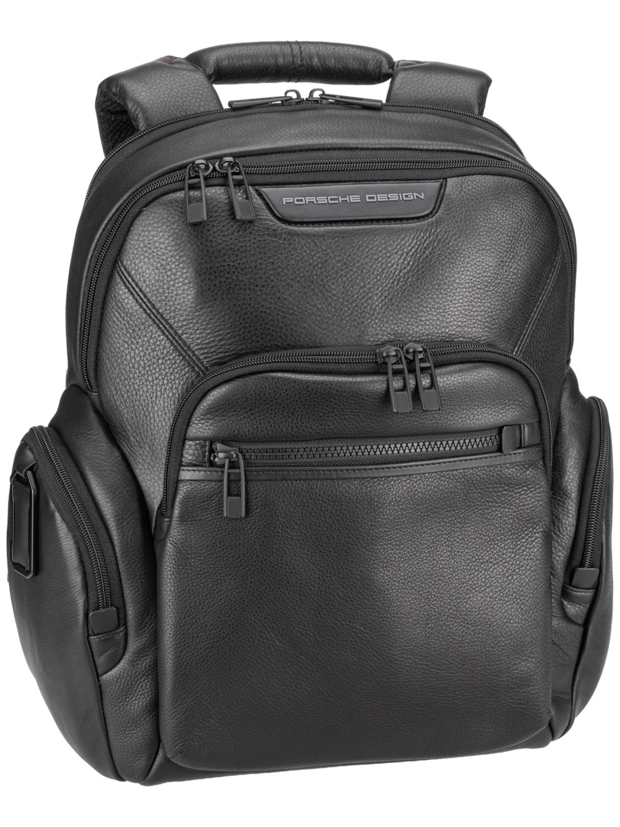 Porsche Design Rucksack 'Roadster Evo' in Schwarz: Vorderseite