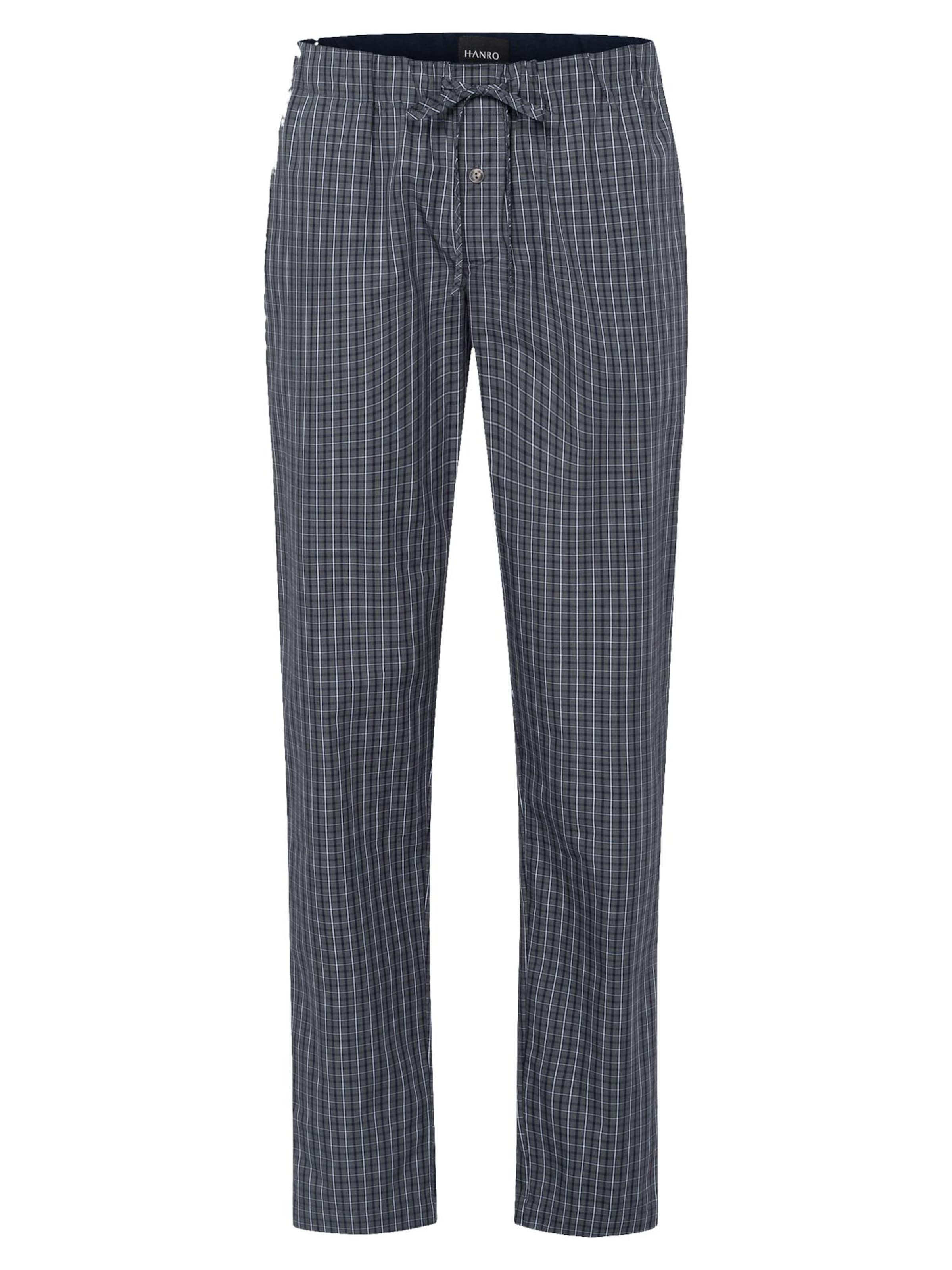 Hanro Pajama pants 'Night & Day' in Blue: front