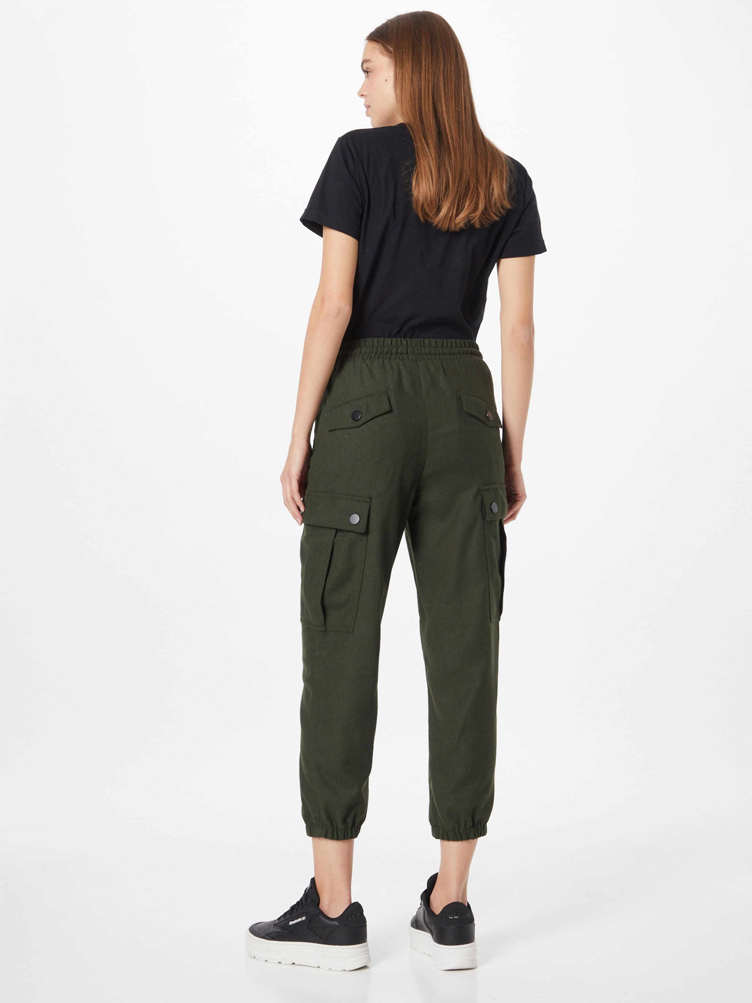 Donna Abbigliamento LOOKS by Wolfgang Joop Pantaloni cargo in Verde Scuro 