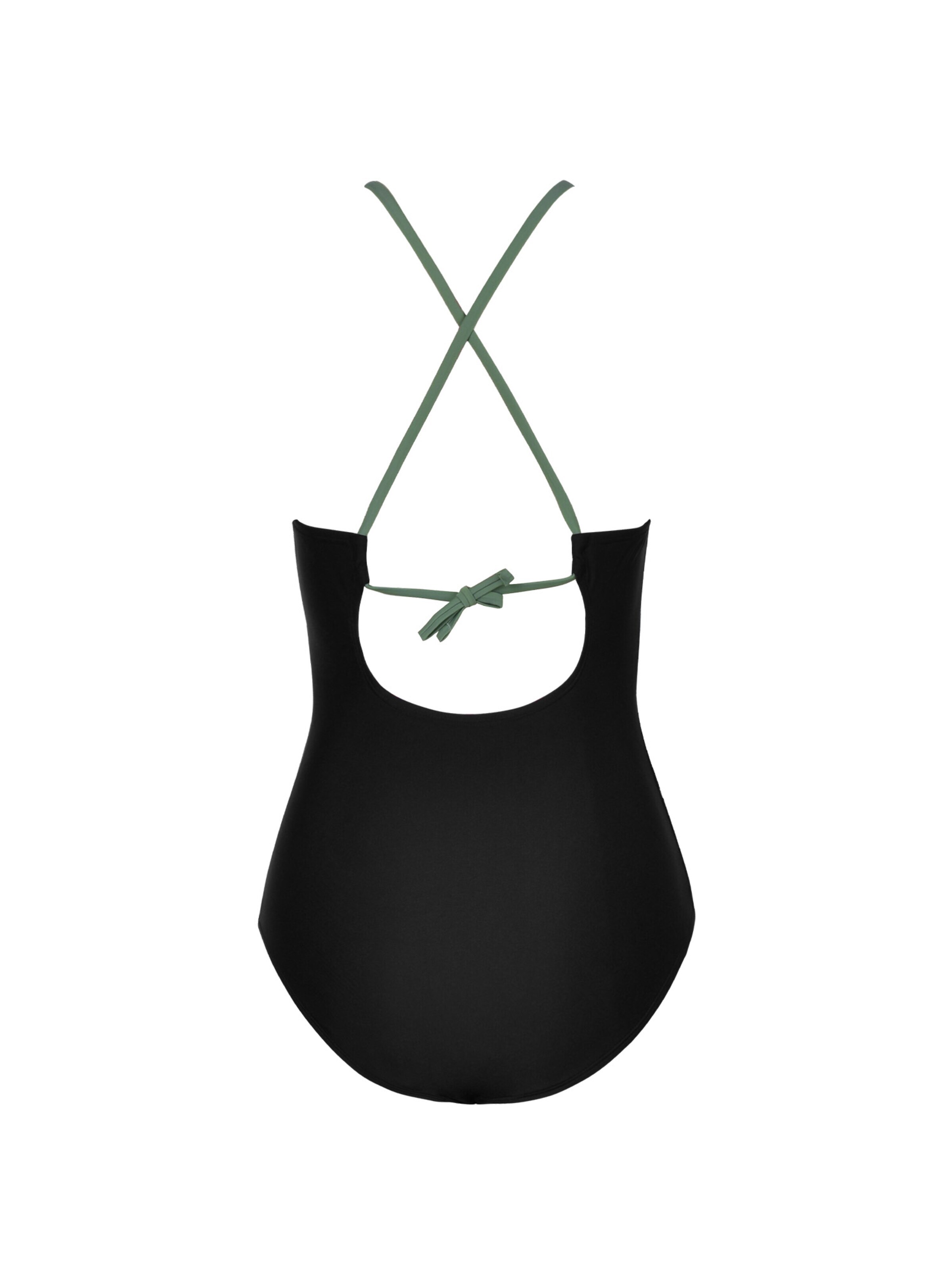Cupshe Bustier Badeanzug 'Cross Back Straps'‌‌‌‌‌‌ in Grün