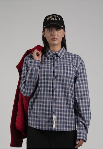 Regular fit Camicia di Prohibited in blu: frontale