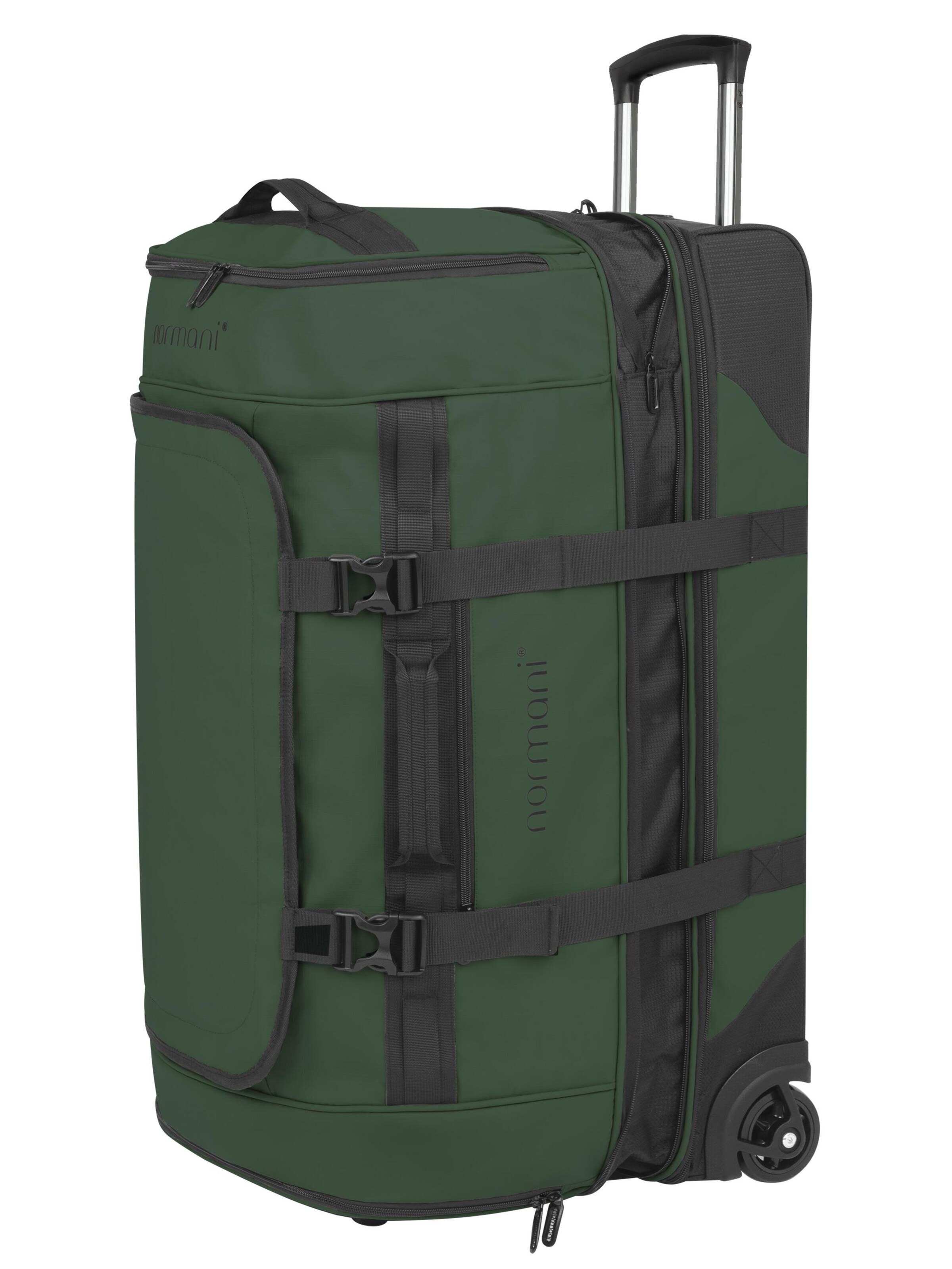 normani Reisetasche 'Samara' in Grün: Vorderseite