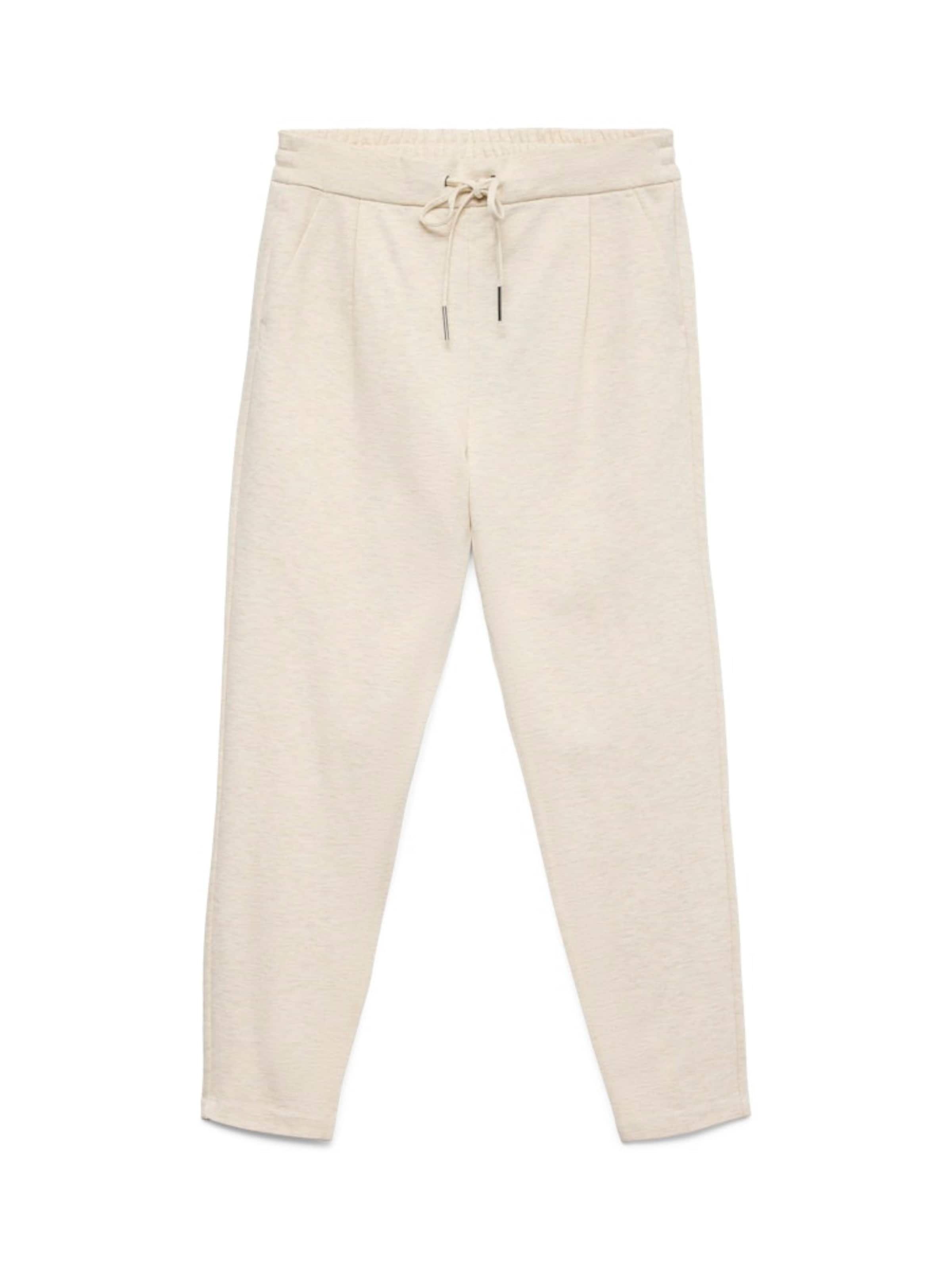 VERO MODA Tapered Élére vasalt nadrágok &#x27;Eva&#x27; - bézs: elől