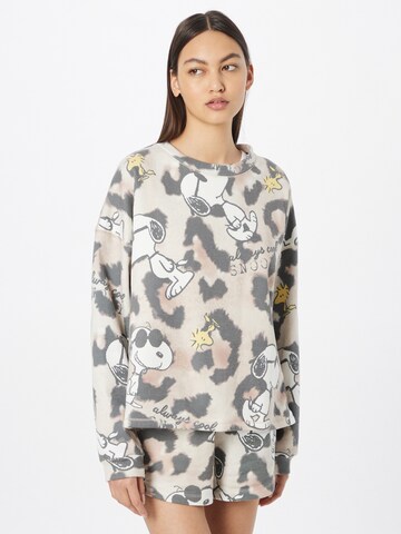 Frogbox - Sweatshirt 'Snoopy' em cinzento: frente