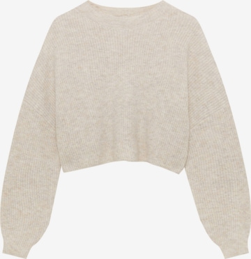 Pull&Bear Trui in Beige: voorkant