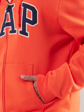 GAP Zip-Up Hoodie 'Heritage' in Orange