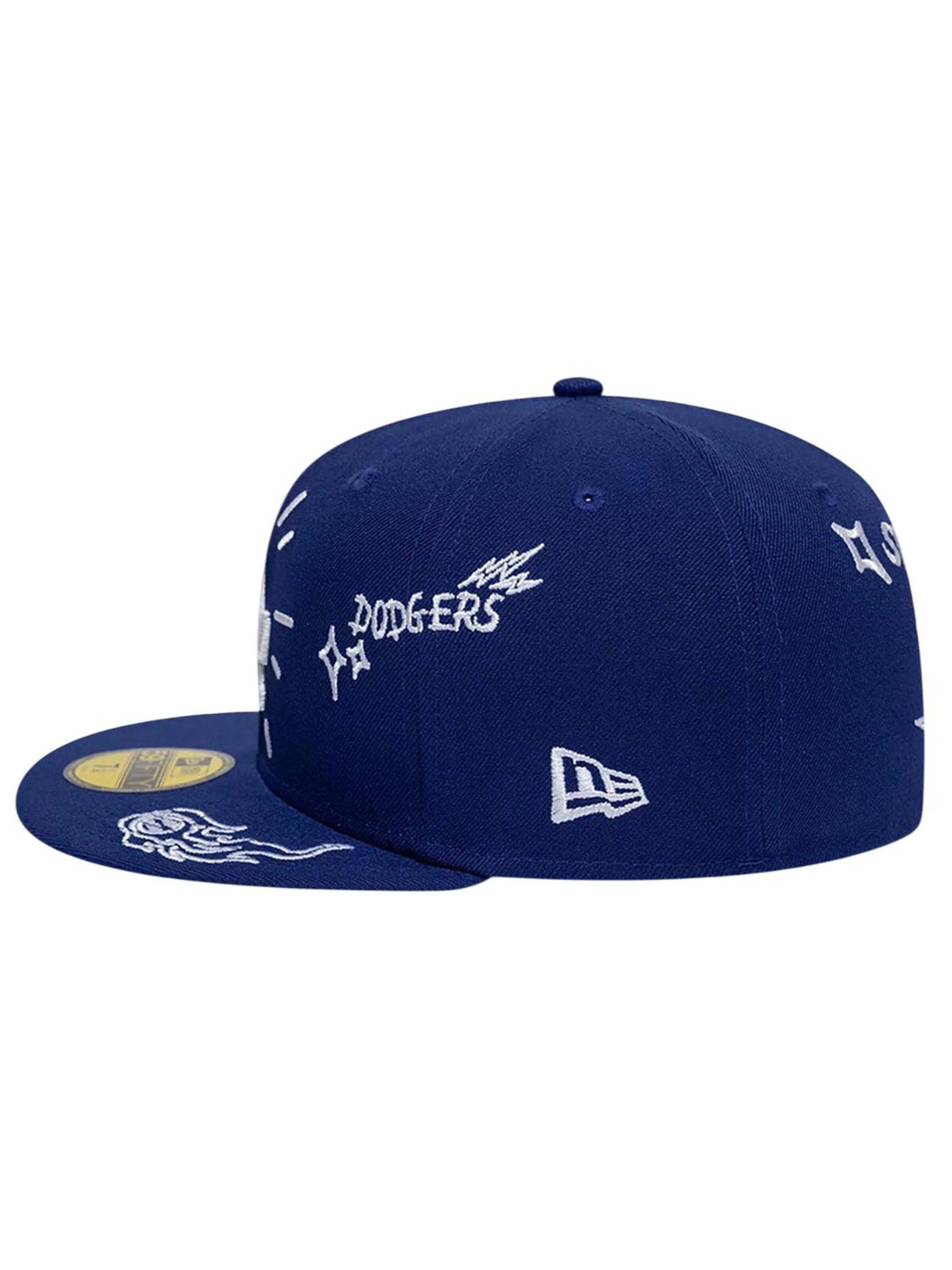 NEW ERA Cap '59FIFTY MLB Los Angeles Dodgers Scribble'‌‌‌ in Blau