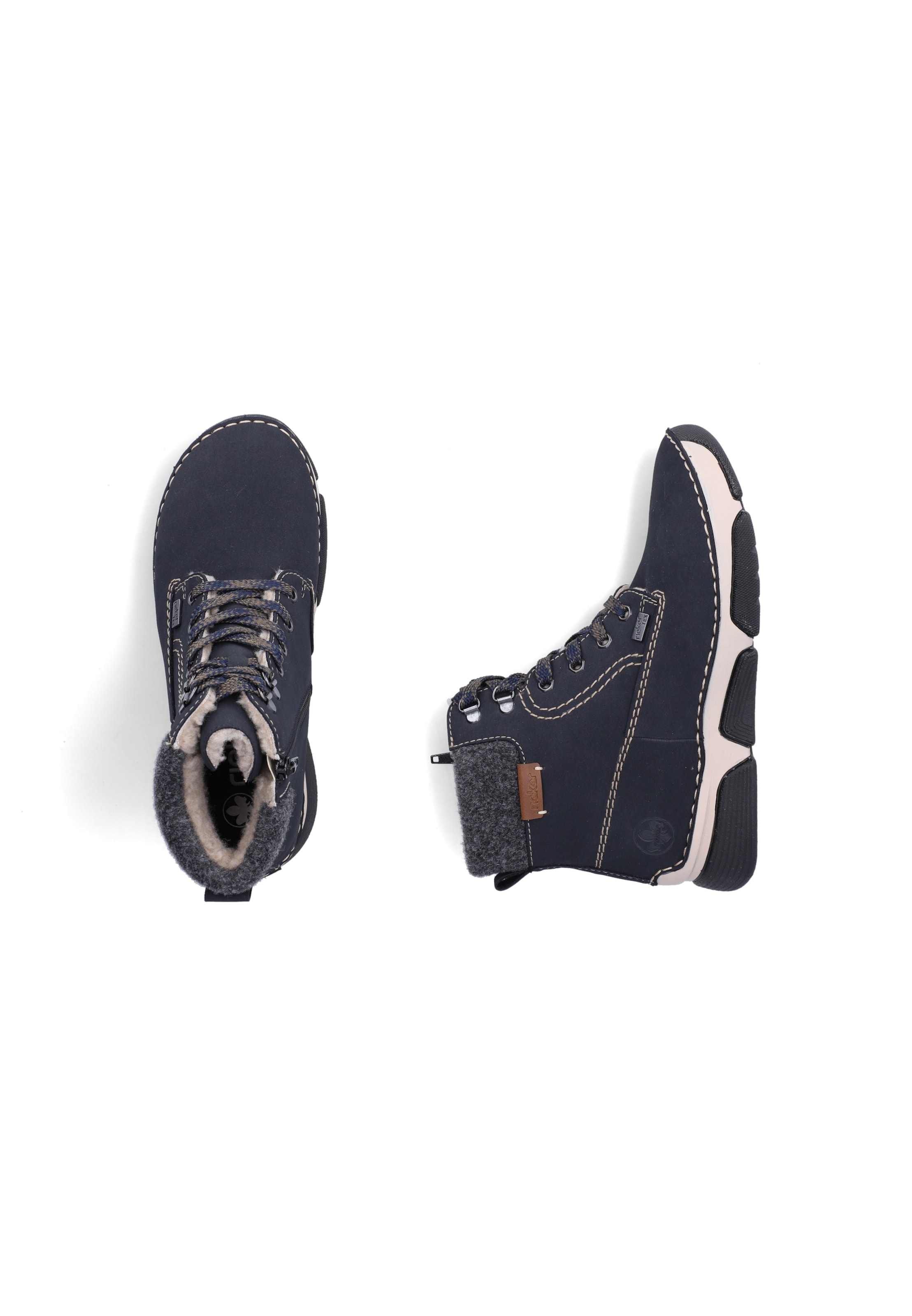 Bottines à lacets Rieker en bleu
