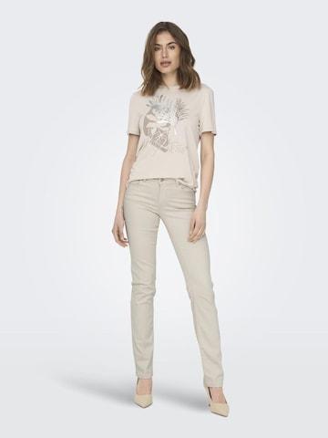 ONLY Baggy Jeans 'Alicia' in Beige: front