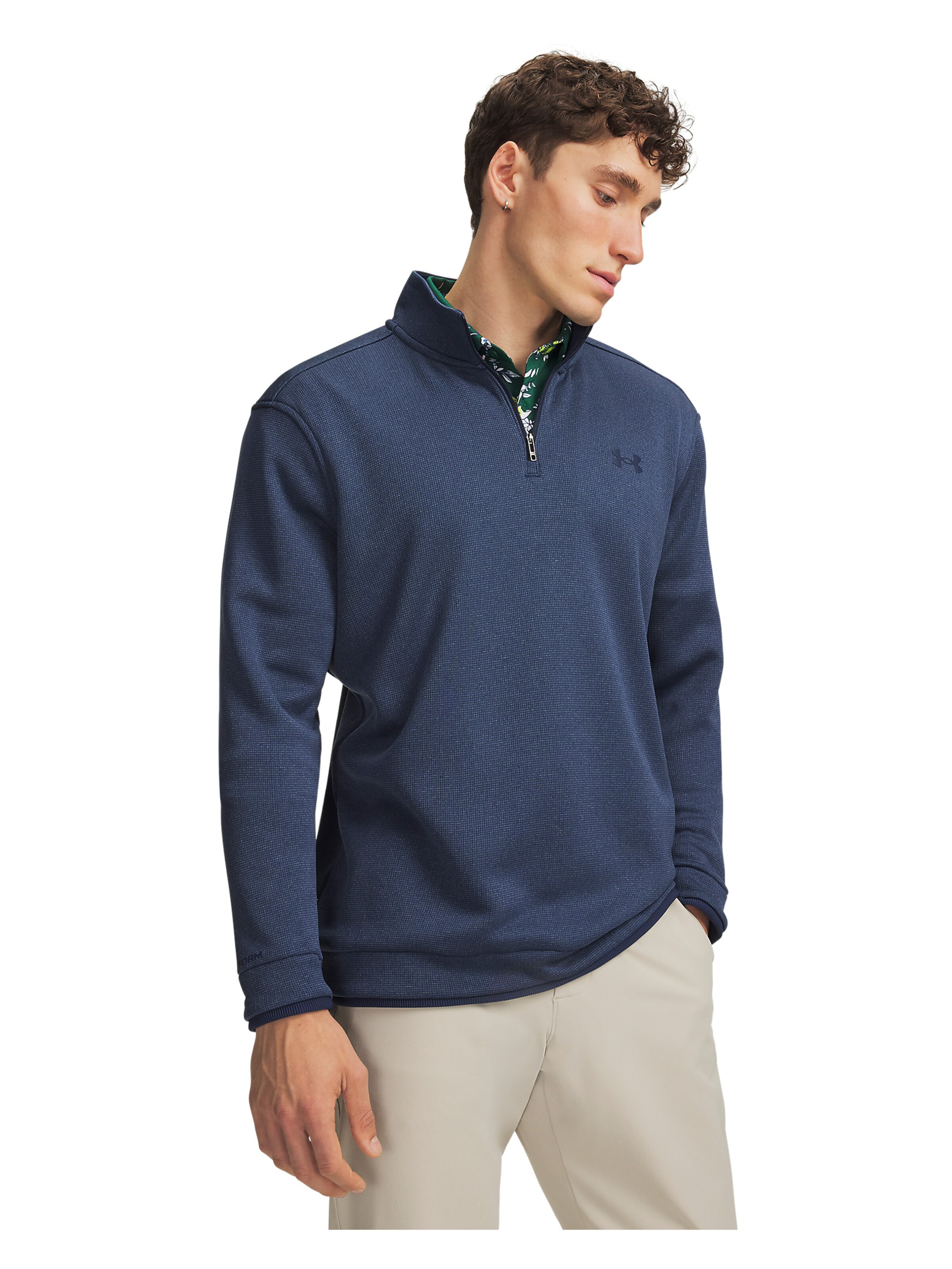UNDER ARMOUR Sportsweatshirt in Blauw: voorkant