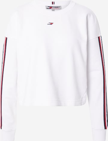 Tommy Sport Sport sweatshirt i vit: framsida