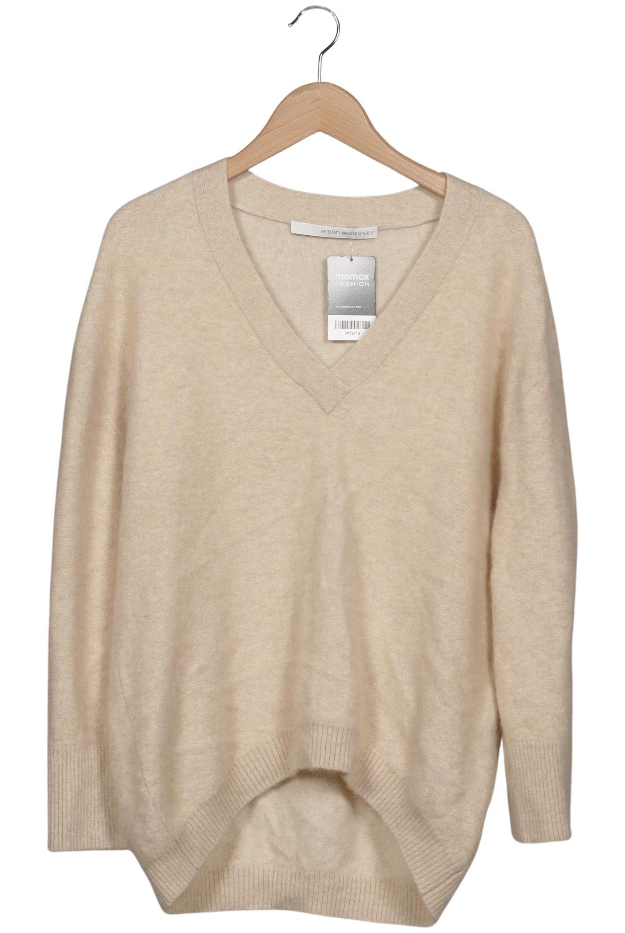 HERZENSANGELEGENHEIT Sweater & Cardigan in XS in Beige: front