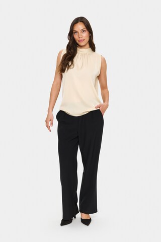 SAINT TROPEZ Blouse 'Aileen' in Beige: front