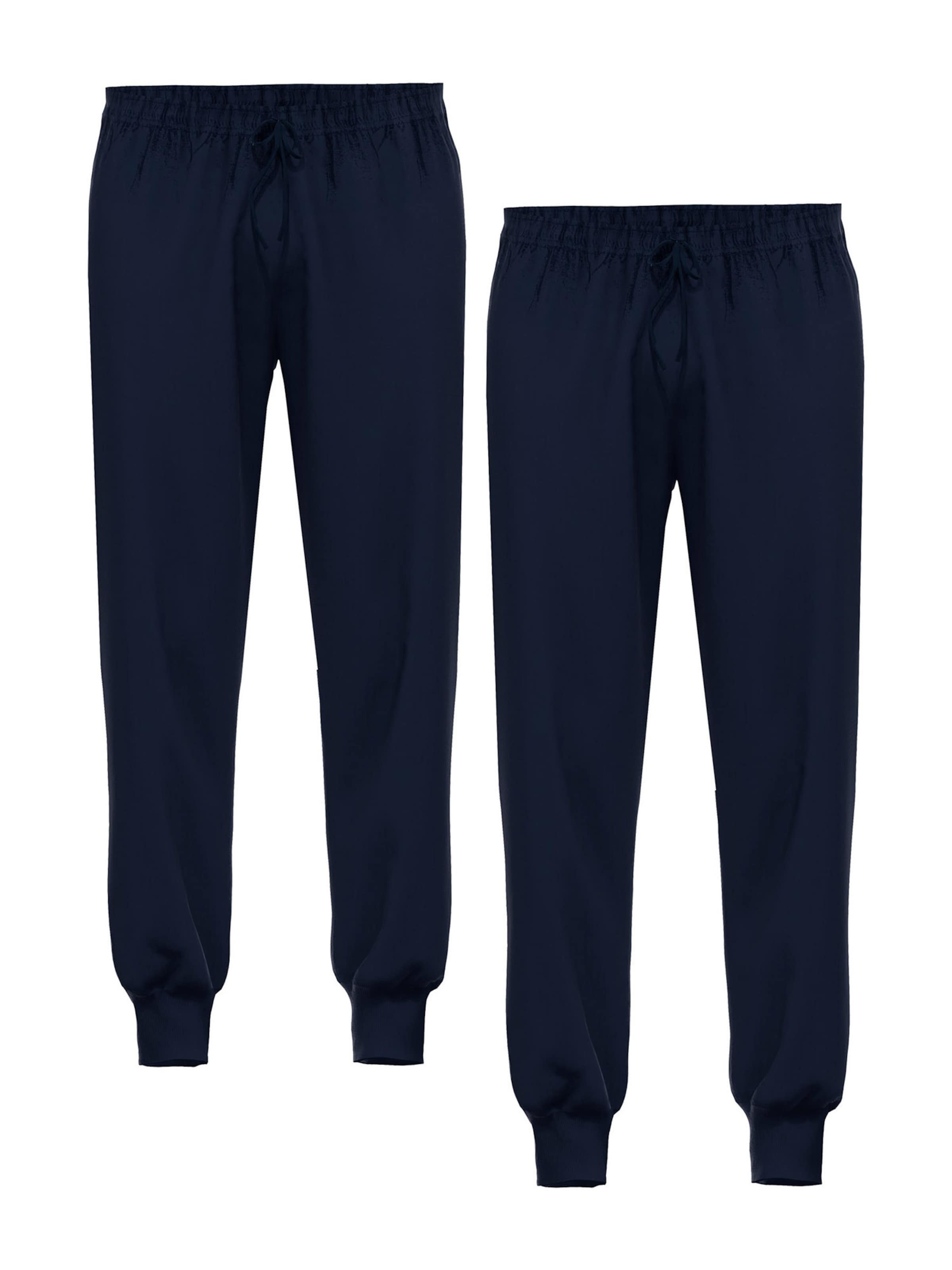 Ammann Pyjamabroek ' Calgary ' in Blauw: voorkant