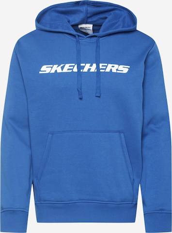 SKECHERS Sport sweatshirt i blå: framsida