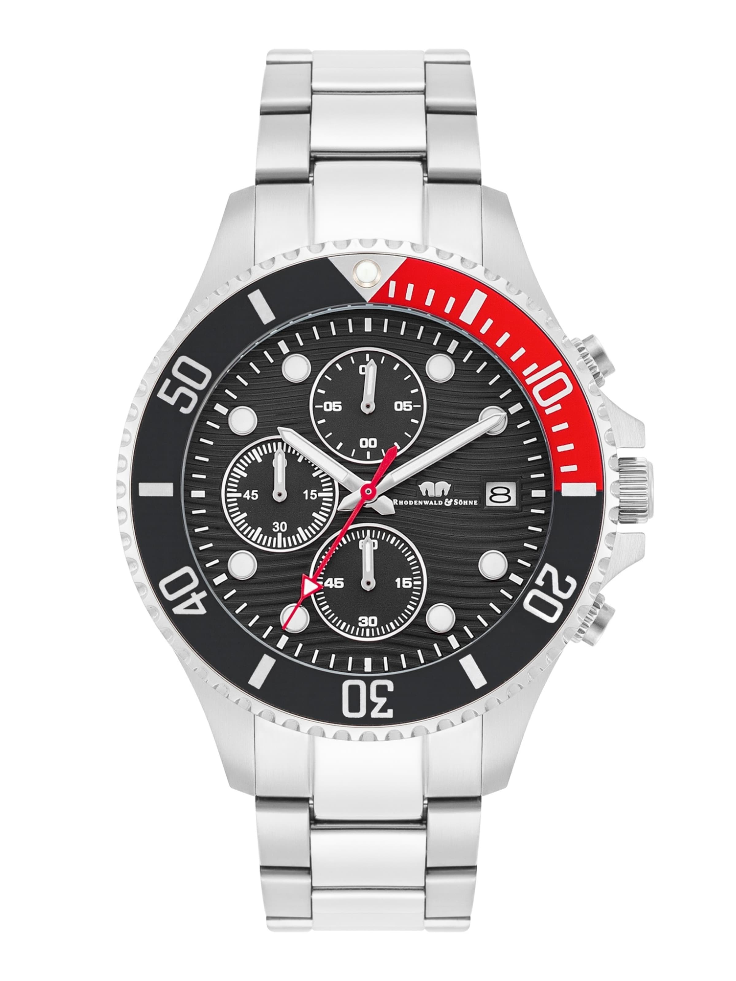 Rhodenwald & Söhne - Reloj analógico en plata: frente