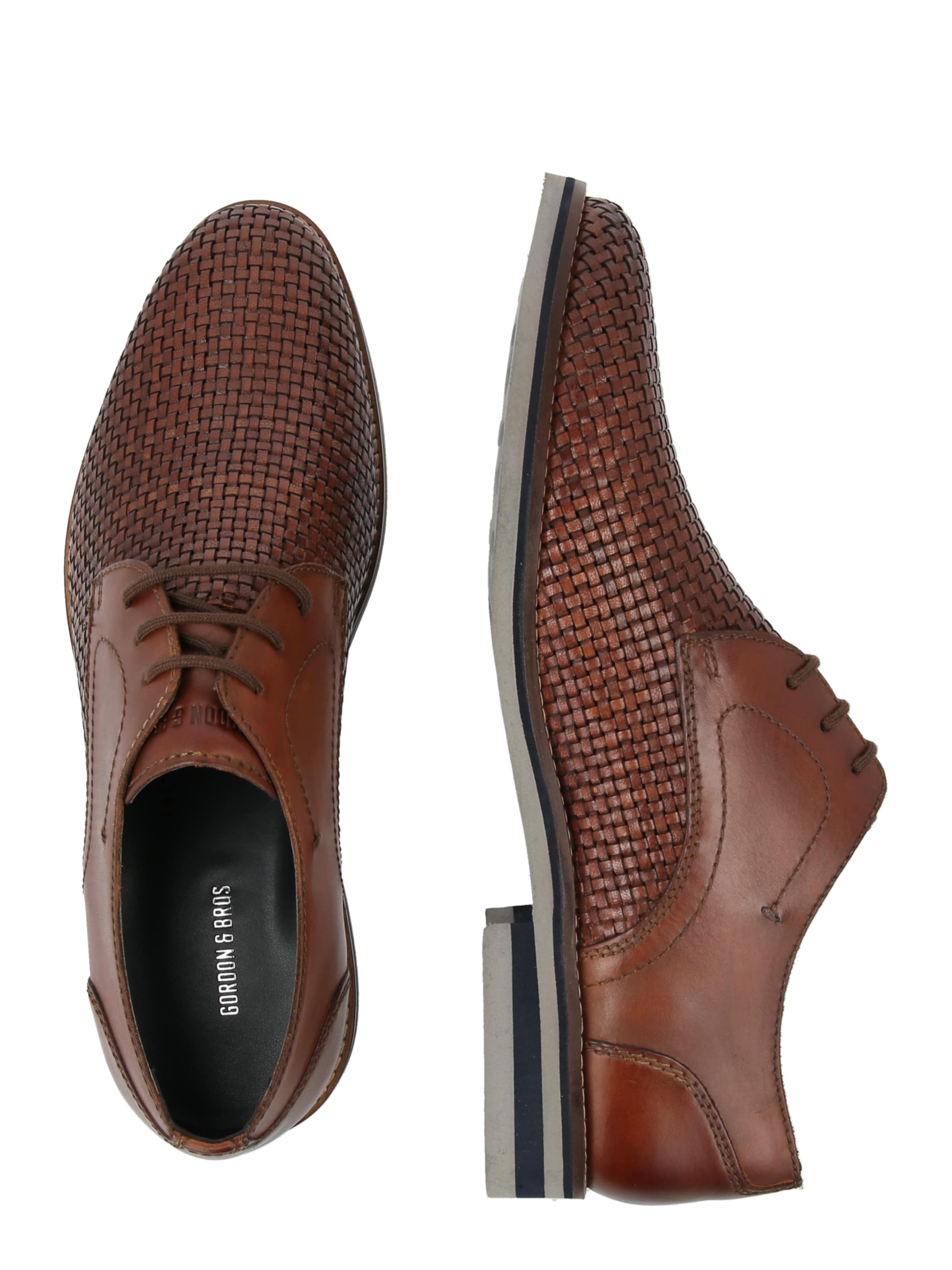 Gordon & Bros Δετό παπούτσι σε καφέ