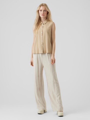 Chemisier 'Mymilo' VERO MODA en beige