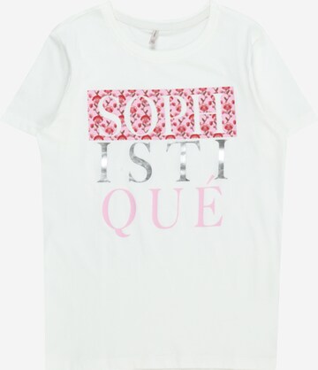 T-Shirt 'ARIA' KIDS ONLY en blanc : devant