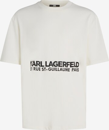 T-Shirt Karl Lagerfeld en blanc : devant