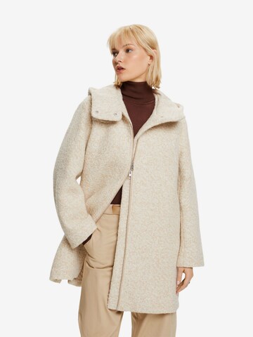 ESPRIT Between-Seasons Coat in Beige: front