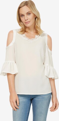 Camicia da donna di Linea Tesini by heine in beige: frontale