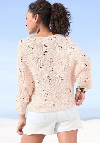 LASCANA Sweater in Beige