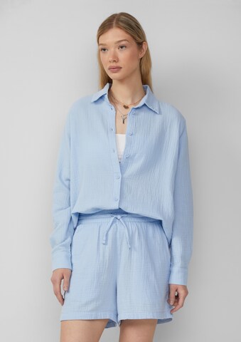 QS Blouse in Blue: front
