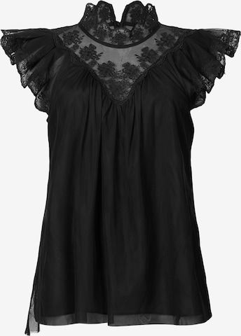 AllSaints - Blusa 'AZURA' en negro: frente