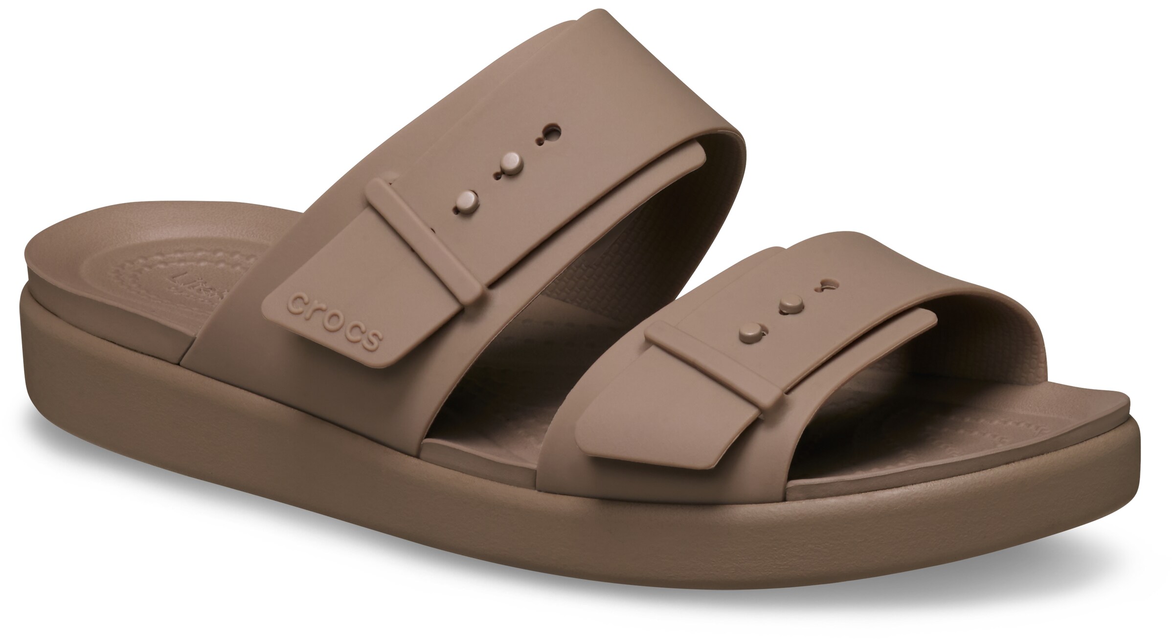 Crocs Pantolette 'Brooklyn' in Braun: Vorderseite