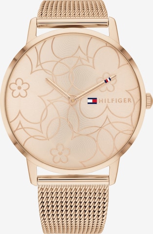 Montre à affichage analogique TOMMY HILFIGER en or : devant