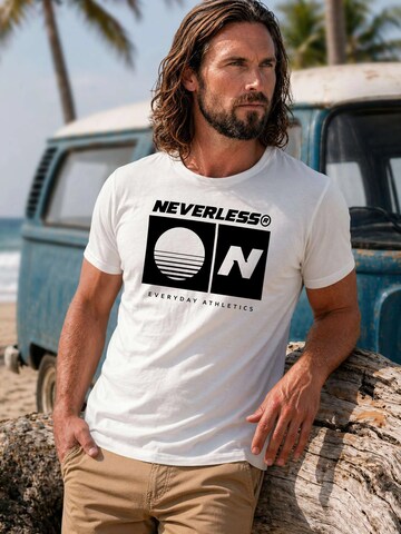 Neverless Shirt 'Sunset Sport Logo' in White