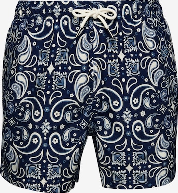 Shorts de bain Superdry en bleu : devant