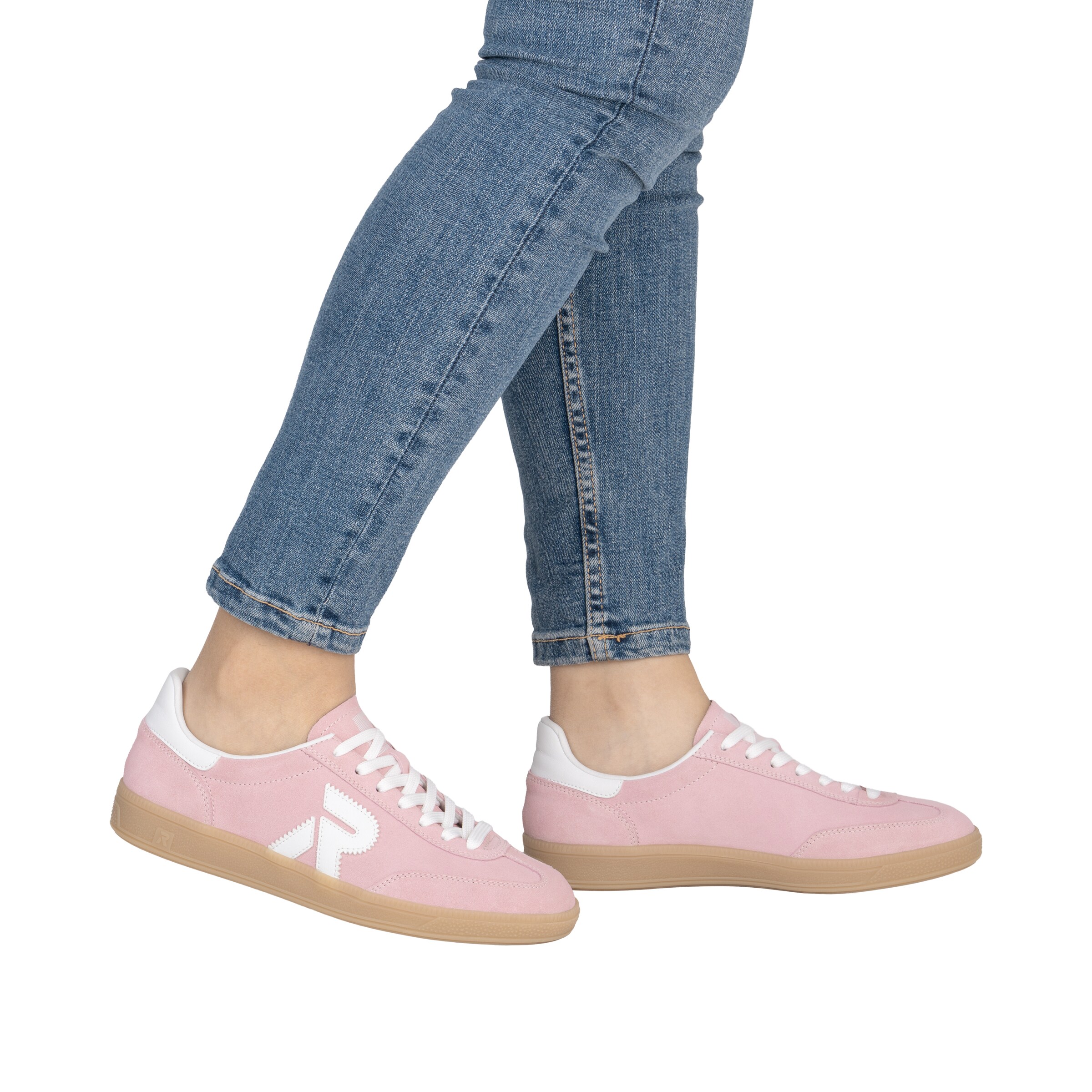 Rieker Sport Σνίκερ χαμηλό σε ροζ: μπροστά