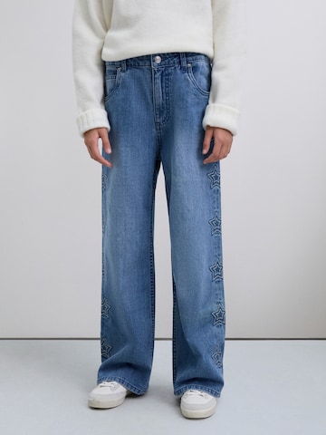 Scalpers Široke hlačnice Kavbojke | modra barva