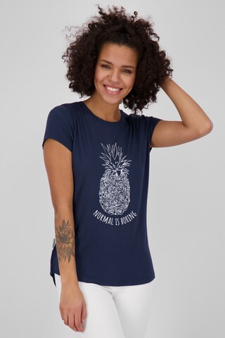 T-shirt 'MimmyAK' Alife and Kickin en bleu : devant