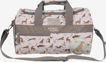 School-Mood Sports Bag in Beige: front