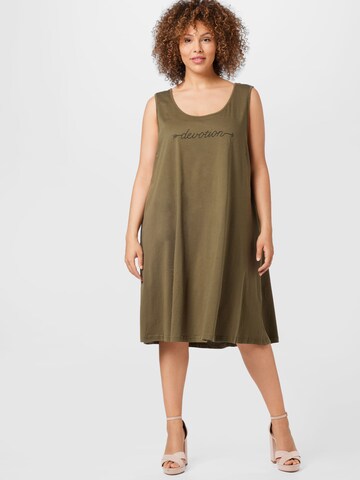 Zizzi - Vestido 'MIRA' em verde: frente